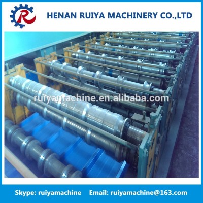 corrugated sheet metal roof making machine, Double Layer for Corrugated and Trapezoidal Roof Tile Machine