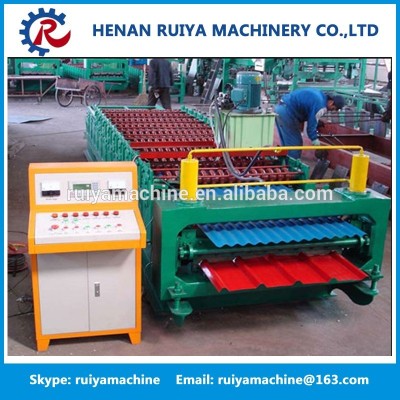 Best selling Steel Glazed Roof Tile Roll Forming Machine/ Metal Sheet Making Machine