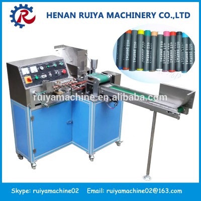 commercial crayon label sticker machine | crayon label roller machine